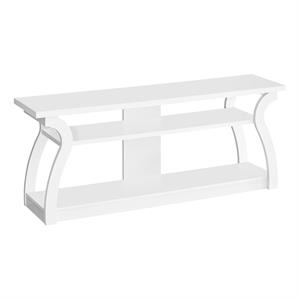 tv stand 60 inch console living room bedroom laminate white