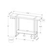 Accent Table Console Entryway Narrow Sofa Bedroom Metal Brown