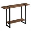 Accent Table Console Entryway Narrow Sofa Bedroom Metal Brown
