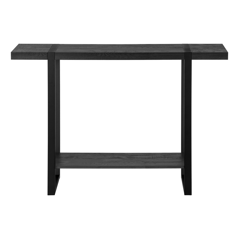 Accent Table Console Entryway Narrow Sofa Bedroom Metal Black