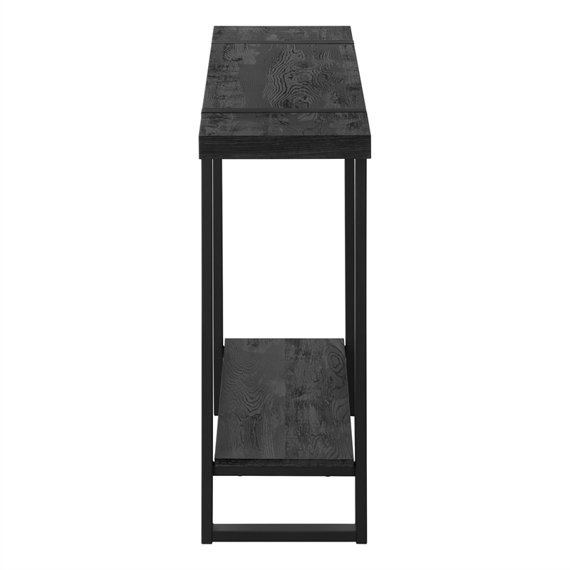 Accent Table Console Entryway Narrow Sofa Bedroom Metal Black