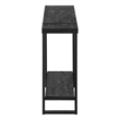 Accent Table Console Entryway Narrow Sofa Bedroom Metal Black