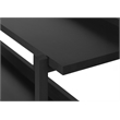 Accent Table Console Entryway Narrow Sofa Bedroom Metal Black