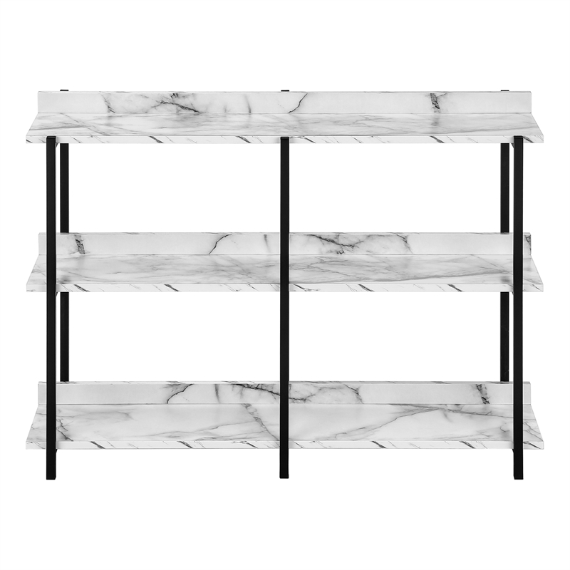 Accent Table Console Entryway Narrow Sofa Bedroom Metal White
