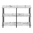 Accent Table Console Entryway Narrow Sofa Bedroom Metal White