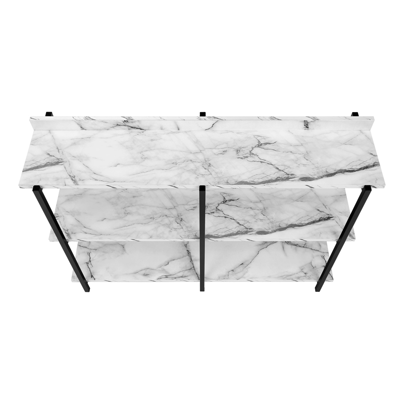 Accent Table Console Entryway Narrow Sofa Bedroom Metal White