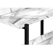 Accent Table Console Entryway Narrow Sofa Bedroom Metal White
