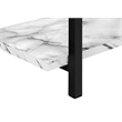 Accent Table Console Entryway Narrow Sofa Bedroom Metal White