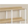 Accent Table Console Entryway Narrow Sofa Bedroom Metal Natural/White