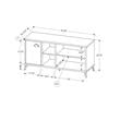 Tv Stand 48 Inch Console Living Room Bedroom Laminate Grey