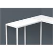 Accent Table Console Entryway Narrow Corner Bedroom Metal White