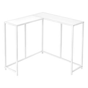Accent Table Console Entryway Narrow Corner Bedroom Metal White