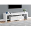Tv Stand 63 Inch Console Living Room Bedroom Laminate Glossy White