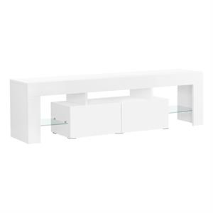 tv stand 63 inch console living room bedroom laminate glossy white
