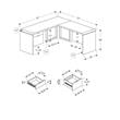 Computer Desk Corner 72