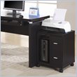 Office File Cabinet Printer Cart Mobile Storage Work Laminate Brown