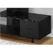 Tv Stand 48 Inch Console Living Room Bedroom Laminate Black Marble Look