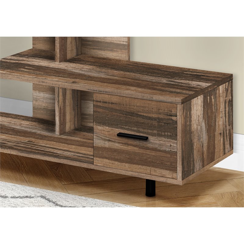 Tv Stand 48 Inch Console Living Room Bedroom Laminate Brown