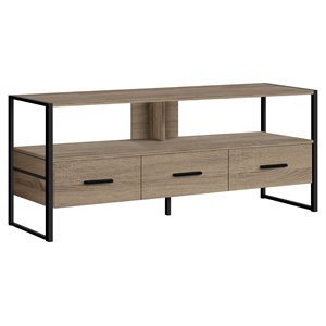 tv stand 48 inch console living room bedroom laminate brown