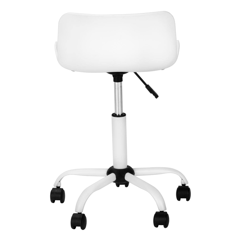 Monarch Juvenile Metal Swivel Ergonomic Office Chair in White