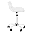 Monarch Juvenile Metal Swivel Ergonomic Office Chair in White