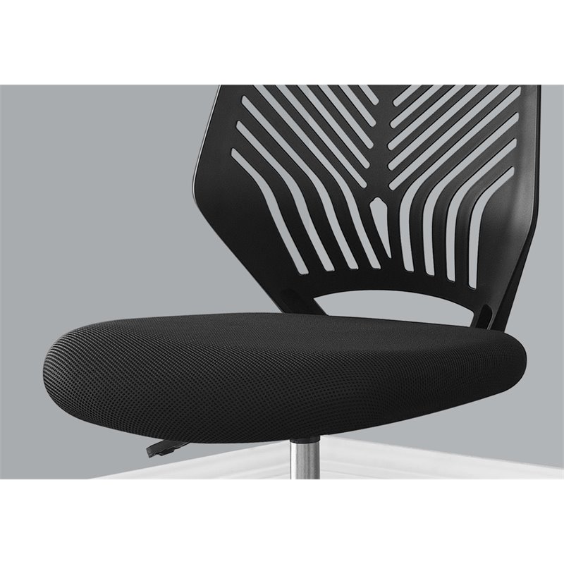 Monarch Juvenile Metal Swivel Ergonomic Office Chair in Black