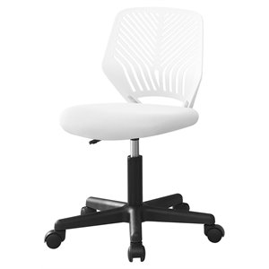 office chair swivel ergonomic computer desk work juvenile metal white