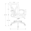 Office Chair Swivel Ergonomic Armrests Computer Desk Work Metal Brown