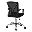 Office Chair Swivel Ergonomic Armrests Computer Desk Work Metal Black