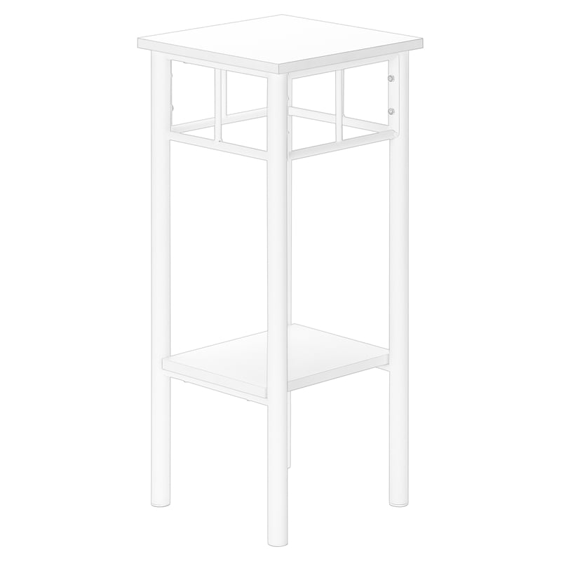 Monarch Accent Table in Metal White