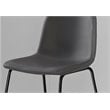 Office Chair Bar Height Standing Computer Desk Work Pu Leather Look Grey