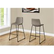 Office Chair Bar Height Standing Computer Desk Work Pu Leather Look Brown