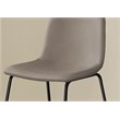 Office Chair Bar Height Standing Computer Desk Work Pu Leather Look Brown