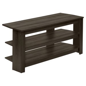 monarch contemporary wood corner tv stand for tvs up to 42