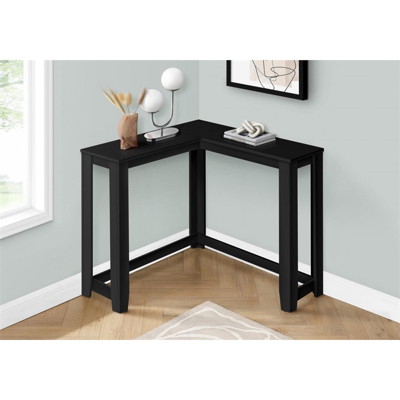 Monarch Console Table in Laminate Black