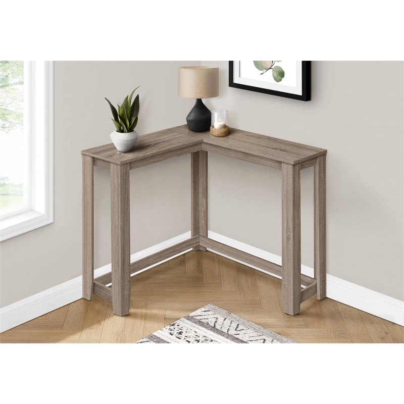 Accent Table Console Entryway Narrow Corner Bedroom Laminate Brown