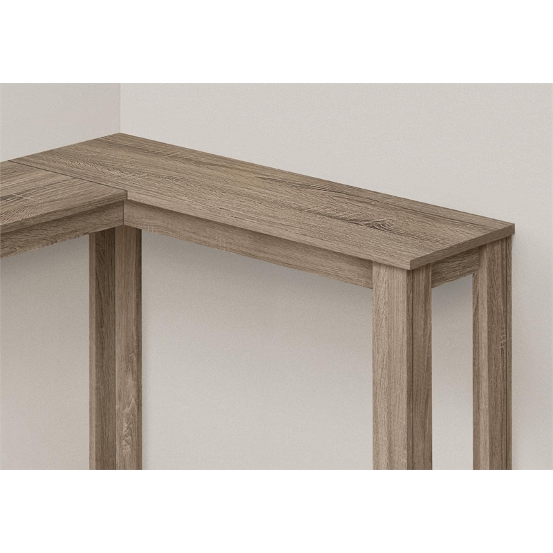 Accent Table Console Entryway Narrow Corner Bedroom Laminate Brown