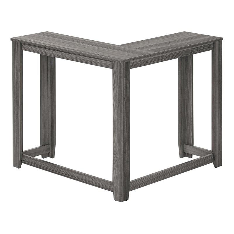 Accent Table Console Entryway Narrow Corner Bedroom Laminate Grey
