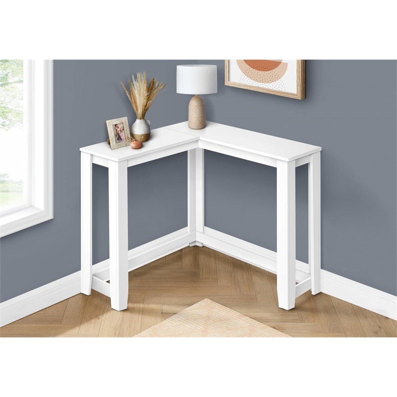 Monarch Console Table in Laminate White