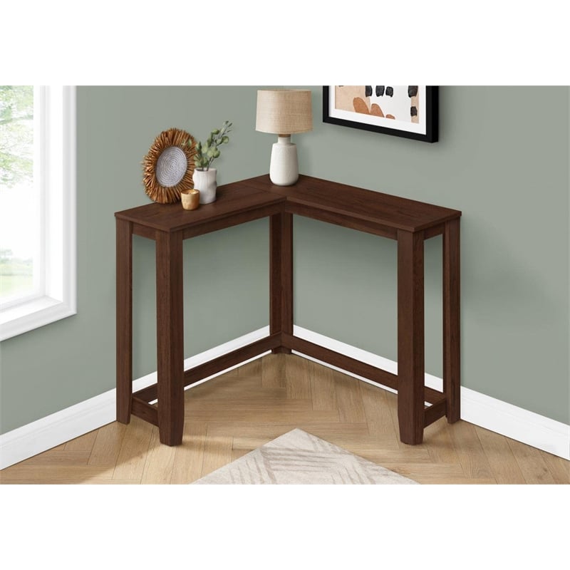 Accent Table Console Entryway Narrow Corner Bedroom Laminate Brown