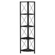Bookshelf Etagere Corner 4 Tier 60