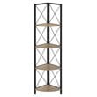 Bookshelf Etagere Corner 4 Tier 60