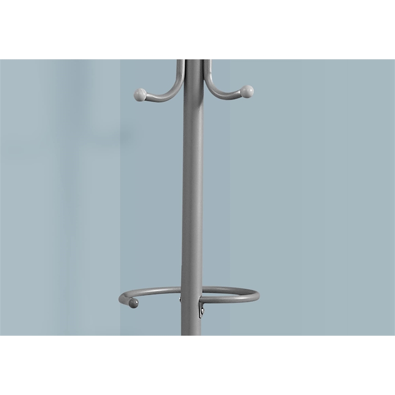 Coat Rack Hall Tree Hanging Bar 6 Hooks Entryway 68