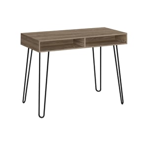 Computer Desk Home Office Laptop Storage Drawers 40&quotL Work Metal Brown