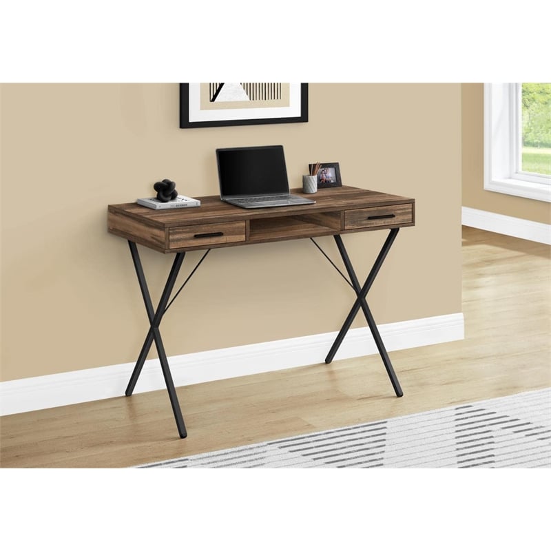 Computer Desk Home Office Laptop Storage Drawers 42