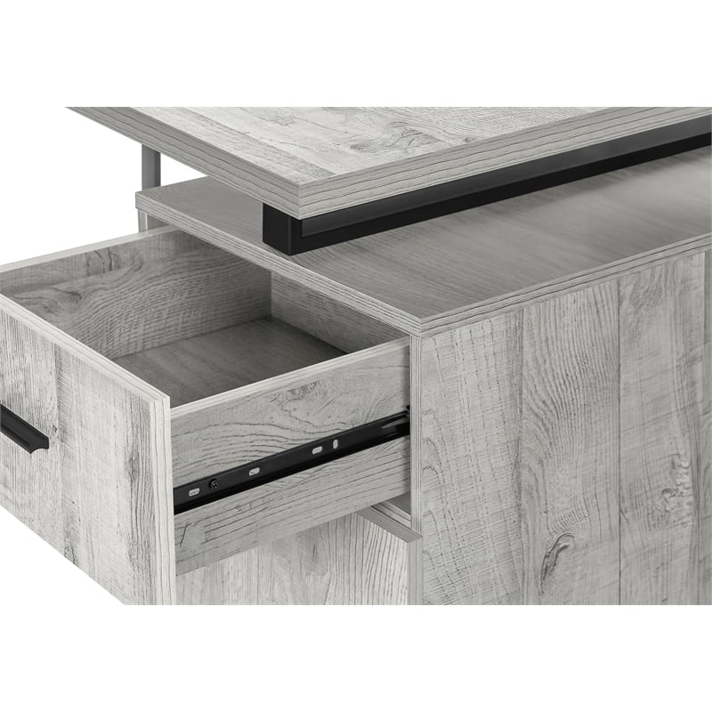 Computer Desk Home Office Laptop Storage Drawers 48
