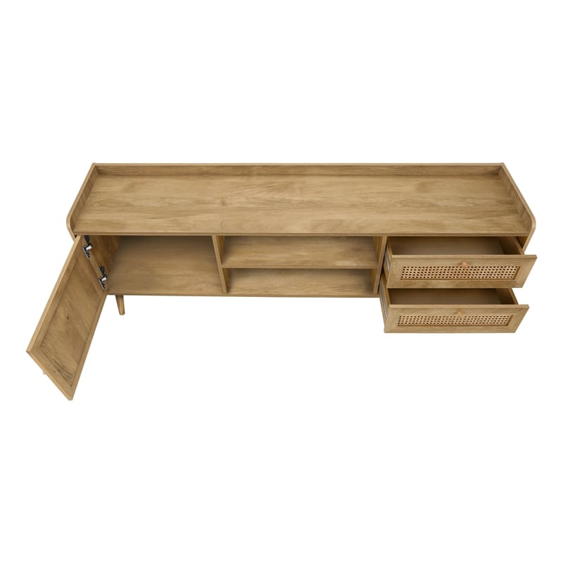 Tv Stand - 72 Inch - Console - Living Room - Bedroom - Walnut Laminate