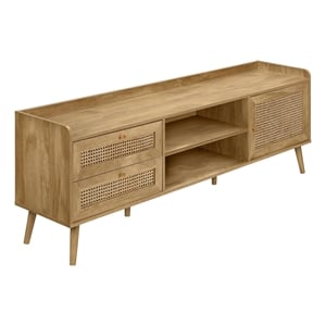 Tv Stand - 72 Inch - Console - Living Room - Bedroom - Walnut Laminate