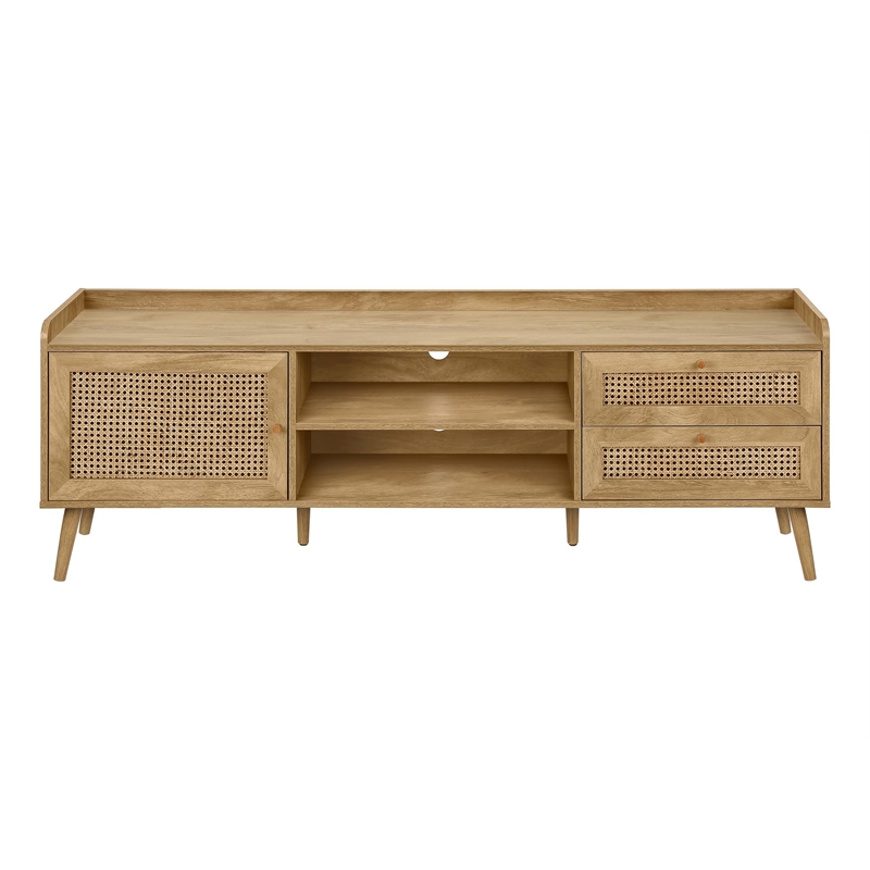 Tv Stand - 72 Inch - Console - Living Room - Bedroom - Walnut Laminate