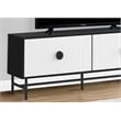 Tv Stand - 60 Inch - Console - Bedroom - Black And White Laminate